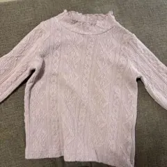 ケーブル編み風長袖カットソー