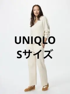 UNIQLO ユニクロ ウォッシャブルニットリブパンツ Sサイズ ナチュラル