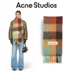 acne studios チェックマフラー