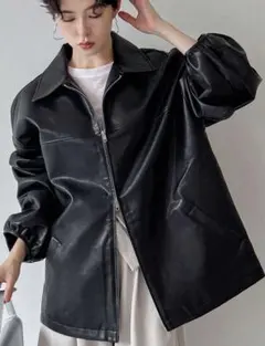フェイクレザージャケット レザージャケット