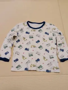 建設車両プリント 長袖パジャマ 110サイズ