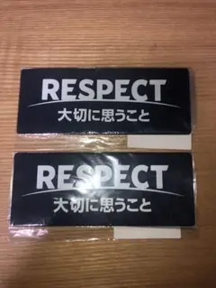 【正規品・新品未使用】サッカー 審判 レフェリー　リスペクトワッペン　2枚