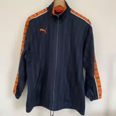 美品 PUMA プーマ トラックジャケット ジャージ プージャ ネイビーオレンジ
