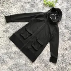 STYLE BASIC【L】ブラック 黒 フード付き ジップアップ ジャケット