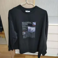 SM2 袖布帛インレイロゴプルオーバー ブラック 新品