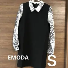 試着のみ　EMODA ヒョウ柄　ワンピース