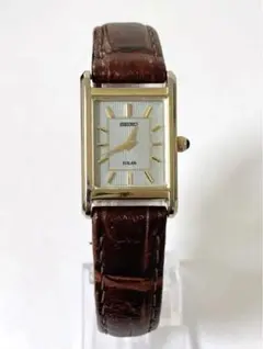 SEIKO セイコー ソーラー V115-0BD0 腕時計 レディース スクエア