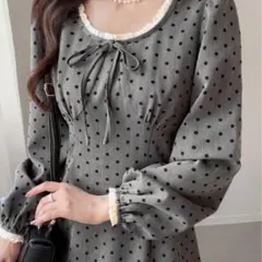 SHIEN FRIFUL ドット柄 ワンピース