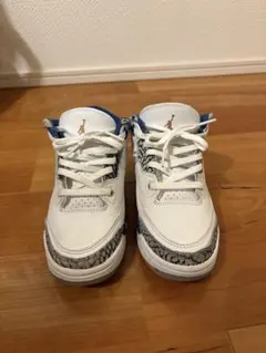 Jordan 3キッズスニーカー ホワイト/ブルー