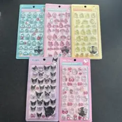 ‼️30分限定値下げ‼️サンリオ ボンボンドロップシール 5シートセット