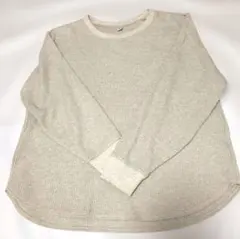 ユニクロ　ワッフルT 長袖