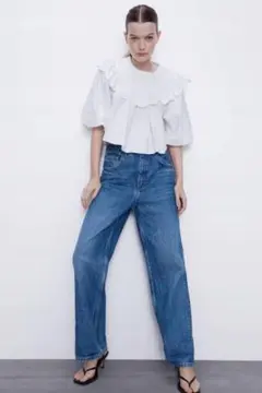 【新品未使用】ZARA ザラ ポプリン ブラウスのサムネイル