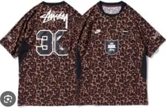 美品　Stussy×fcrb×Nike　ヒョウ柄 Tシャツ Ｓサイズ