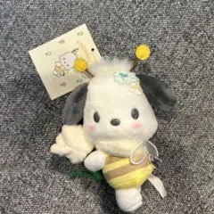 サンリオ　マスコットホルダー（お花大好きハチさん）ポチャッコ