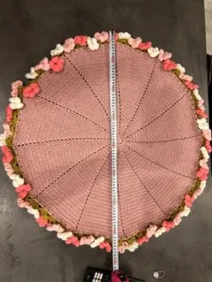 かぎ針編み　花束ブランケット