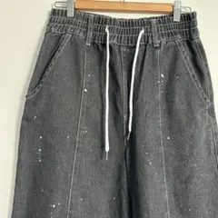 A.T.C in the attic homme ペイント加工 デニム M 黒