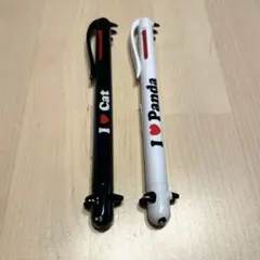 ネコ パンダ 3色ボールペン