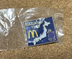 1998 長野オリンピック　マクドナルド　ピンバッジ グリマス(紺色)