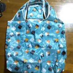 【新品】猫柄 エコバッグ 大きめ収納