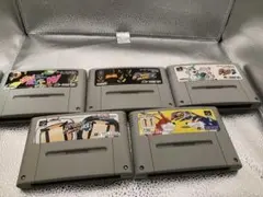 SFC スーパーボンバーマン2/3/4/5・パニックボンバーW 5本 動作確認済