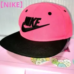 【NIKE】ピンク＆ブラック キャップ (サイズ4-7)52〜55cm