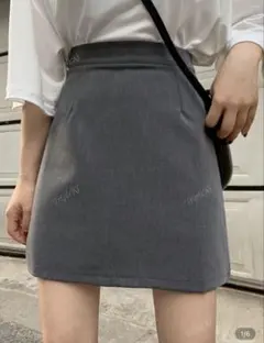 る*す様 グレー タイトミニスカート