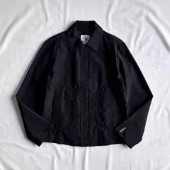 00s Calvin Klein fly front nylon JKT BLK
