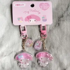 クリアで ぷっくりとした キーホルダー マイメロディ