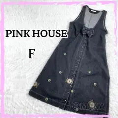 美品 PINK HOUSE 80's～90's デニムジャンパースカート
