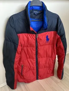 ラルフローレン ダウンジャケット レッドxブラック