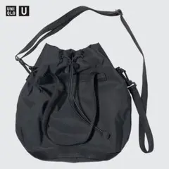 ユニクロ U UNIQLO U バケットバッグ ミドル 458202 グレー 黒のサムネイル