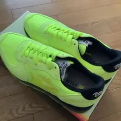 Atlantic Stars スニーカー　メンズ　蛍光イエロー サイズ44