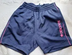 DESCENTE バレーボールパンツ ネイビー ピンク ジュニア Lのサムネイル