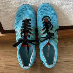 23.5cm Nike ランニングシューズ 青/オレンジ