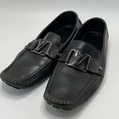 ルイヴィトン ローファー ドライビングシューズ LVロゴレザー 黒 7 26cmのサムネイル