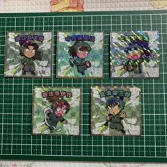 忍たま乱太郎マンチョコ　六年生　文次郎　長次　七松小平太　善法寺伊作　食満留三郎