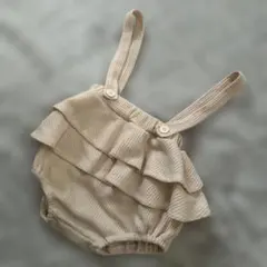 韓国子供服　フリル付きブルマ　スカートブルマ サスペンダー　ジャンスカ　サロペ