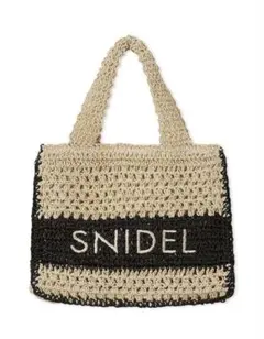 SNIDEL 柄編みロゴトートバッグ - メルカリ