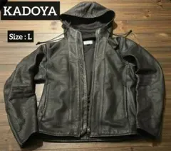 カドヤ K'S LEATHER パンチングレザージャケット 半袖 黒 - メルカリ