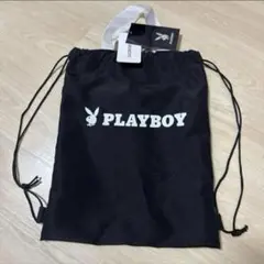 新品PLAY BOYナップサック黒