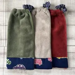 おりこうタオル おりこうエプロン くるま柄 一重 3枚セット