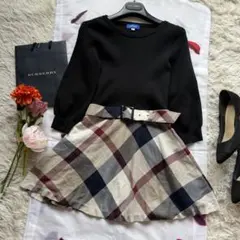 【美品】BURBERRY BLUE LABEL ワンピース チェック 36