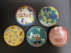 【九谷焼 】ドラえもん豆皿/全５柄　和食器/小皿/取皿☆新品同様のサムネイル
