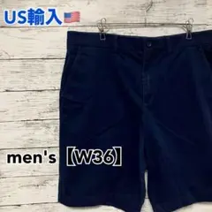 ●A64【US輸入】apt.9 ショートパンツ ブルー系　men's【W36】
