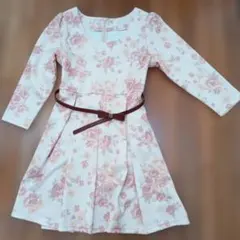 COLZA 花柄 長袖ワンピース Lサイズ