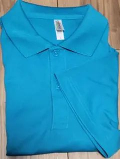 カーブス　ドライメッシュポロシャツ　ターコイズブルー　Lサイズ