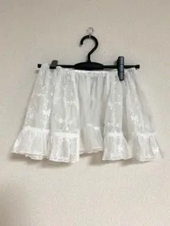 メリージェニー sheer lacy frill apron
