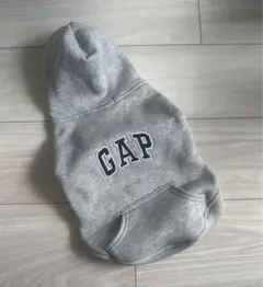 【美品】GAP 犬用フード付きパーカー XSグレー