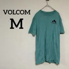 VOLCOM 【M】グリーン 半袖 Tシャツ 古着 みどり メンズ