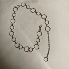 シルバー リングチェーン ベルト